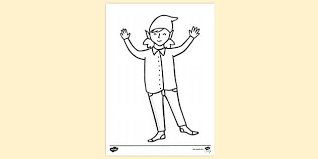 Coloring is a wonderful activity for santa's little helpers and all other little people. Free Elf Girl Colouring Page Teacher Made