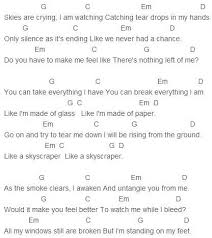 Skyscraper Chords Ukulele Chords Songs Music Chords Guitar Songs