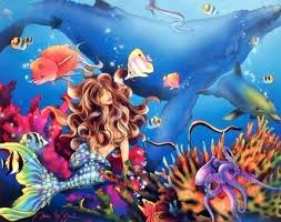 The sahara and the arabian. Mermaid Whale Sci Fi Fantasy Ocean Underwater Coral Reef Art Print Poster 16 X 20 Amazon De Kuche Haushalt