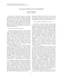 Regression And Linear Modeling Best Practices And Modern Methods Pdf Pdf Advantages Of Hierarchical Linear Modeling