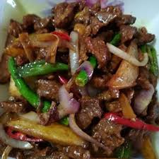Lauk daging goreng kunyit sangat ngam untuk dinikmati bersama nasi putih panas, telur mata dan kicap manis. Resepi Daging Goreng Kicap Sedap