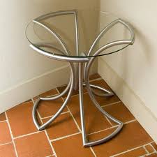 Flower End Table Glass Table Glass End Tables Steel Furniture