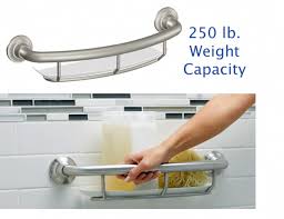 Grab Bars Shower Rails Safety Handle Shelf Handicap Bathroom Bath Bar Tub Grip Handicap Bathroom Shower Rail Bathroom Decor