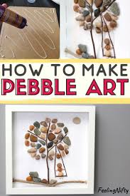 Pebble Art Create A Super Easy Diy Pebble Art Tree Easy Art Craft Ideas Easy Arts And Crafts Art And Craft Videos Easy Crafts To Make