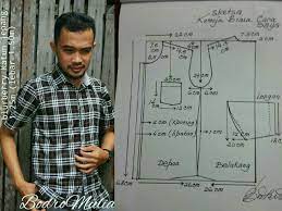 Pola Kemeja Cowok Biasa Busana Pria Kemeja Pria Pola Pakaian Dalam