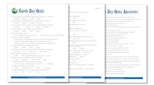 Printable pdf of the best trivia questions and answers for a fun night. Earth Day Quiz Free Printable