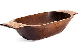 Antique Italian Bread Bowl Wooden Bowls Wood Bowls Rustic Lodge Decor
