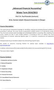 The following 2 files are in this category, out of 2 total. Advanced Financial Accounting Winter Term 2014 Pdf Free Download