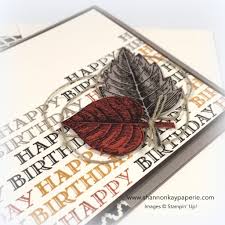 Demonstrator jill olsen demonstrates how you can easily create masculine cards. Masculine Vintage Leaves 30 Day Card Challenge Day 14 Shannon Kay Paperie