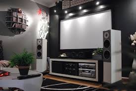 Gone Ikea Crazy Johan S Ultimate Home Theater Hack Living Room Home Theater Small Home Theaters Home Theater Rooms