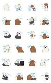 We Bare Bears Animated Stickers Line Sticker Ice Bear We Bare Bears Bear Wallpaper We Bare Bears Wallpapers