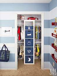 May 13, 2021 · instead of cutting your clothing collection in half, use these small closet organization tips and ideas from the experts to create twice as much space as you had before. Kid Friendly Closet Ideas Better Homes Gardens