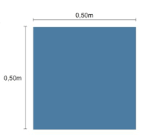 Campo Cirúrgico 0,50 X 0,50 45G Azul Estéril - Pion G Plus