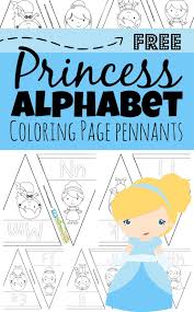 #freepreschoolprintables #alphabetworksheets pdf file template. Disney Princess Alphabet Coloring Pages Pennants