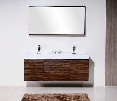 She is well known for having turned paris' orsay train station into the spectacular musée d'orsay. Bliss 59 Walnut Wall Mount Double Sink Modern Bathroom Vanity