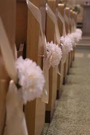 Simple Pew Decor Wedding Wedding Decorations Church Flowers