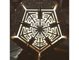 I made patterns from the net, drew them on stained glass and cut the glass pieces shown here on my light table. Dodecahedron Lamp 6mm Free Vector Cdr Download 3axis Co