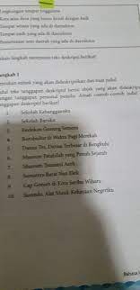We did not find results for: Buatlah Teks Deskripsi Beserta Struktur Ada Identifikasi Deskripsi Baguan Dan Kesan Umum Brainly Co Id