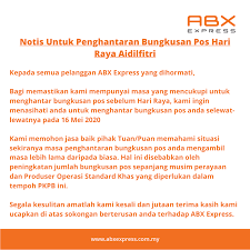 Dengan mengirim kad raya mungkin boleh mengubat rindu mereka serta mengembalikan nostalgia lama semasa hari raya dahulu. Abx Express Icmyi Annoucement For Hari Raya Shipments Facebook