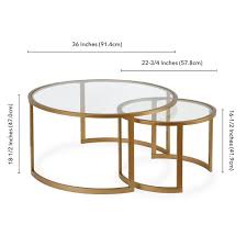 Whitacre 2 Piece Coffee Table Set Reviews Allmodern Coffee Table Brass Coffee Table Nesting Coffee Tables