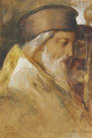 Simeon Solomon | King Solomon sitting in judgement | MutualArt