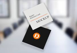 They all are extremely good for many goals and ideas. Square Business Card Mockup Free 2021 Daily Mockup