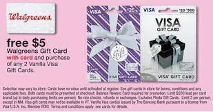 But before you run out to the mall and start filling your shopping basket with goodies galore, it's a. 5 Walgreen Gift Card With The Purchase Of 2 Vanilla Visas