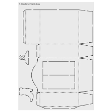 Für den esstisch brauchen sie eine cd, ein blatt tonkarton in rosa, einen transparenten plastikbecher, eine schere, einen bleistift, heißklebepistole. Design Schablone Kleiderschrank Box Din A3 Geschenkbox Selber Basteln Schablonen Schachtel Basteln