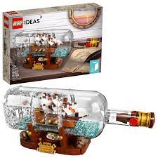 🟠 become a supporter on patreon! Lego Ideas Ship In A Bottle 21313 Expert Building Kit Snap Together Model Ship Collectible Display Set And Toy For Adults 962 Pieces Buy Online At Best Price In Uae Amazon Ae
