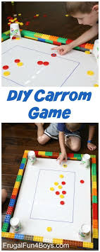 Homemade Carrom Game For Kids Frugal Fun For Boys And Girls Board Games Diy Preschool Games Projects For Kids