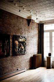 Pin By Jr N Cathrine Craig On Shoot Valentina Brick Accent Walls Exposed Brick Walls Tin Ceiling