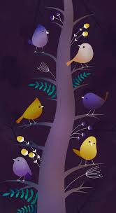 Colourful Birds And Butterflies Wallpaper Pin By Iyan Sofyan On Random Art Art Butterfly Wallpaper Tree Art