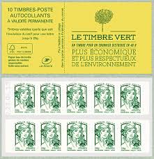 Sans vous déplacer, vous imprimez des timbres personnalisés , des étiquettes colis avec colissimo , vous envoyez des lettres recommandées , des lettres simples ou faites suivre votre courrier à votre nouvelle adresse. Carnet De 10 Timbres Pour Lettre Verte De La Marianne De Ciappa Et Kawena Marianne Et La Jeunesse Timbre De 2013