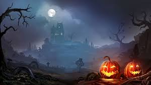 Moon, fog, sky, pumpkin, owl, lights. 2560x1440 Horror Pumpkins Halloween 4k 1440p Resolution Hd 4k Wallpapers Images Backgrounds Photos And Pictures