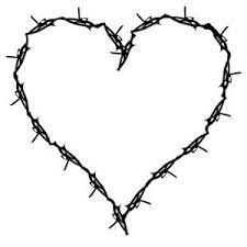 Barbed Wire Heart On Universalscrapbook Scrapbooking Logos Sharing Barbed Wire Tattoos Barbed Wire Barbed Wire Drawing