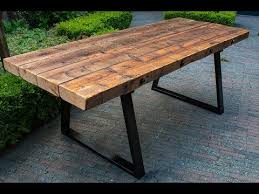 Our stunning barnwood rustic furniture will beautifully upgrade your cabin or lodge theme dining room into grandiose hall fit for a king. Reclaimed Barnwood Dining Table Youtube