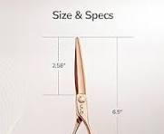 Amazon.com: ULG Professional Hair Cutting Scissors with Luxury 18K Rose  Gold Finish 6.5" Barber Scissors 440C Japanese Stainless Steel Hand-Honed  ...