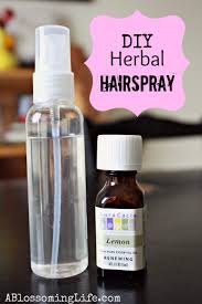 diy natural herbal hairspray a