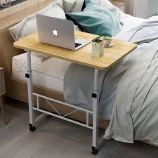 Home Mobile Laptop Desk Bedside Computer Table Mobile Adjustable Laptop Table Height Side Study Table Comp In 2020 Adjustable Laptop Table Laptop Table Computer Table