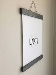 11x14 Or 11x17 Wooden Gray Magnetic Hanging Frame Poster Etsy Hanging Frames Rustic Wood Frame Diy Poster Frame