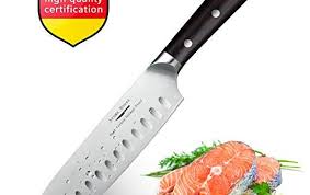 Couteau Santoku Couteaux De Cuisine Japonais Professionnel 18cm Lame Anti Corrosion Et Anti Ta Couteau De Cuisine Japonais Cuisine Japonaise Couteau De Cuisine