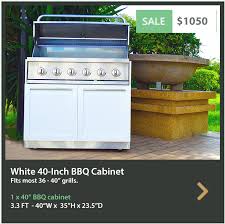 Some of our customers think that stainless steel kitchen cabinet is only for dirty kitchens. White Bbq Grill Stainless Steel Outdoor Kitchen Cabinet W40054 4 Life Outdoor Inc