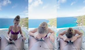 Amyyyy007 Sloppy Blowjob Outside | PimpBunny