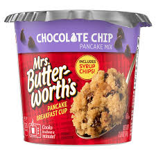 Since 1/3 or.33 of 8 ounces is 2.64 ounces, 2/3 u.s. Amazon Com Mrs Butterworth S Pancake Breakfast Cup Chocolate Chip Pancake Mix 2 6 Oz Grocery Gourmet Food