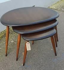 It's also, like so many ercol pieces. 1960 39 S Ercol Pebble Nest Of Tables In Elm Beech Vintage Retro Mid Century Ercol Furniture 1960s Furniture Ercol