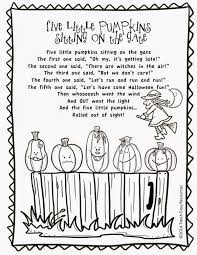 Five little pumpkins sitting on a gate. 5 Little Pumpkins Song Printable Shefalitayal