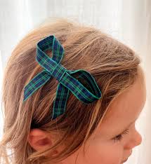 Christmas Tartan Hair Bow