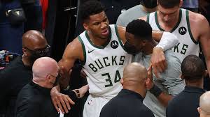 Giannis antetokounmpo was still brilliant — 26 points, 14 rebounds, eight assists, three steals, two blocks — but the bucks had a shot to tie the nba finals because khris middleton played the game of his life — 40 points, many big shots down the stretch. Giannis Antetokounmpo Ruled Out Of Game 5 By Milwaukee Bucks Due To Knee Injury Nba News Sky Sports