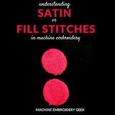 Running stitch is very basic stitch in hand embroidery. Satin Vs Fill Stitch In Machine Embroidery Machine Embroidery Geek
