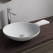 Vous souhaitez installer une vasque à poser dans votre salle de bain ? Vasque Originale Ronde A Poser Vasque A Poser Originale En Solid Surface Sdv12